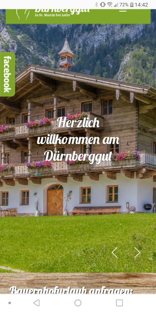 Duernberggut Apartment Sankt Martin bei Lofer Exterior foto